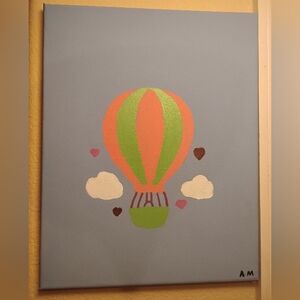 Colorful Hot Air Balloon Canvas Art